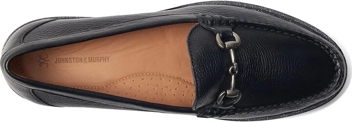 Johnston & Murphy Emmalynn Bit Loafer Women's Flat Shoes Black : 11 M, Leather - Image 2