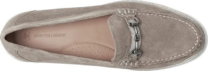 Johnston & Murphy Emmalynn Bit Loafer Women's Flat Shoes Taupe : 9 M, Leather - Image 2