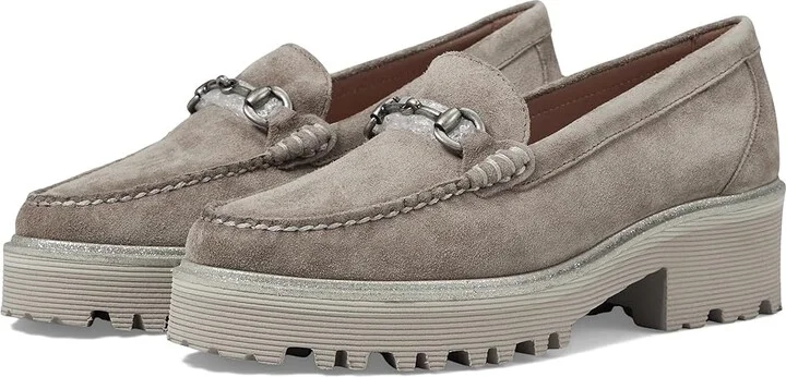 Johnston & Murphy Emmalynn Bit Loafer Women's Flat Shoes Taupe : 9 M, Leather