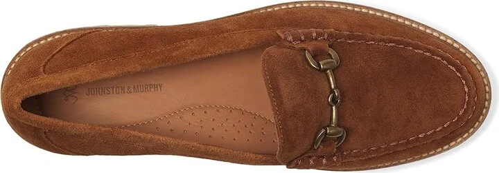 Johnston & Murphy Emmalynn Bit Loafer Women's Flat Shoes Whiskey : 8 M, Leather - Image 2