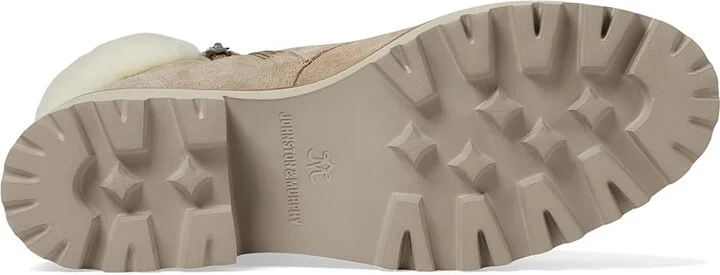 Johnston & Murphy Emmalynn Quilted Hiker High Women's Heels Shoes Taupe : 8 M, Leather/Suede - Image 3