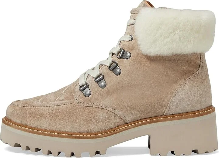 Johnston & Murphy Emmalynn Quilted Hiker High Women's Heels Shoes Taupe : 8 M, Leather/Suede - Image 5