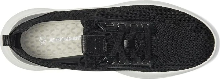 Johnston & Murphy Escape Knit Lace-Up Women's Shoes Black : 6 M, Leather - Image 2