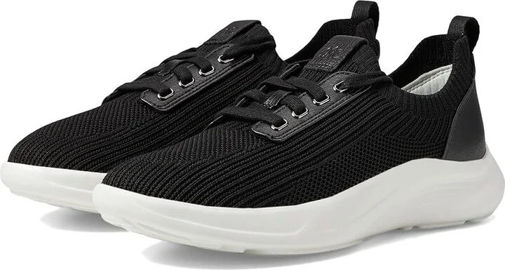 Johnston & Murphy Escape Knit Lace-Up Women's Shoes Black : 6 M, Leather