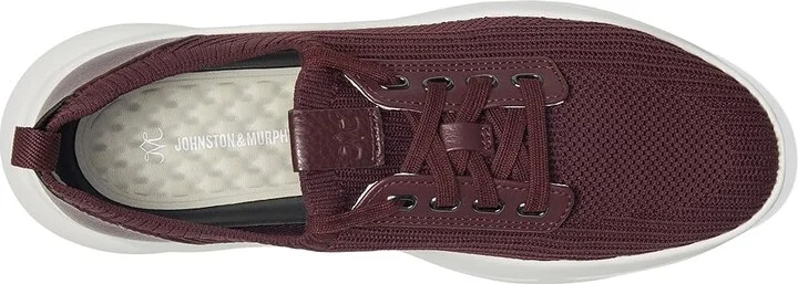 Johnston & Murphy Escape Knit Lace-Up Women's Shoes Bordeaux : 10 M, Leather - Image 2