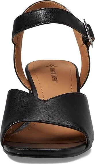 Johnston & Murphy Evelyn Ankle Strap Sandal Women's Slippers Black : 6 M, Leather - Image 2