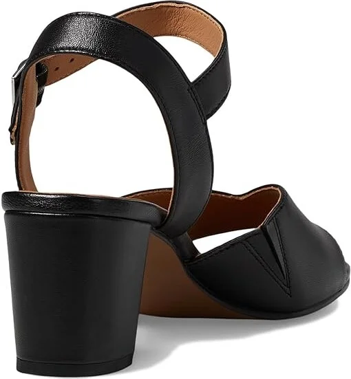 Johnston & Murphy Evelyn Ankle Strap Sandal Women's Slippers Black : 6 M, Leather - Image 4