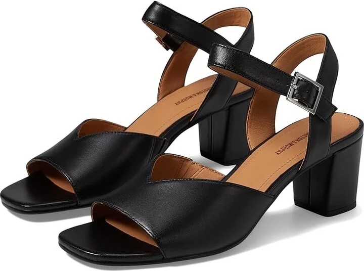 Johnston & Murphy Evelyn Ankle Strap Sandal Women's Slippers Black : 6 M, Leather