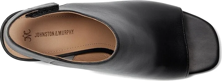 Johnston & Murphy Evelyn Open Toe Bootie Women's Shoes Black : 6 M, Synthetic - Image 2