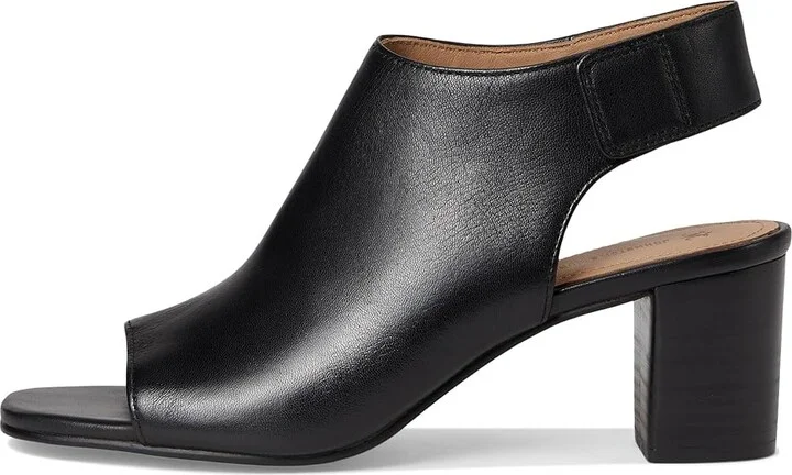 Johnston & Murphy Evelyn Open Toe Bootie Women's Shoes Black : 6 M, Synthetic - Image 6