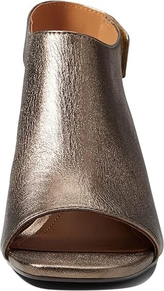 Johnston & Murphy Evelyn Open Toe Bootie Women's Shoes Bronze Metallic Sheepskin : 6 M, Synthetic - Image 2