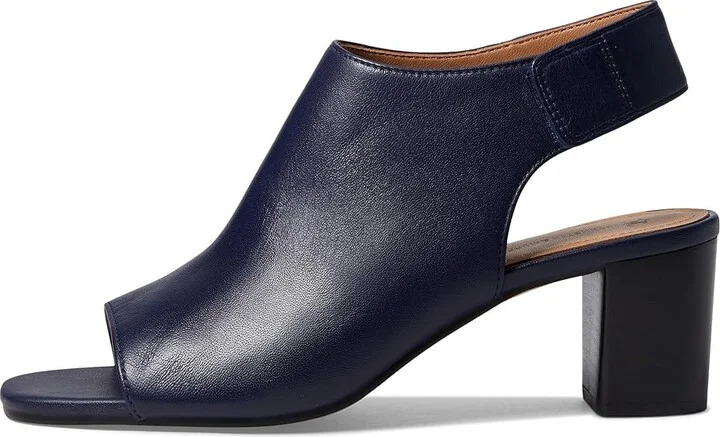 Johnston & Murphy Evelyn Open Toe Bootie Women's Shoes Navy Glove : 10 M, Synthetic - Image 5