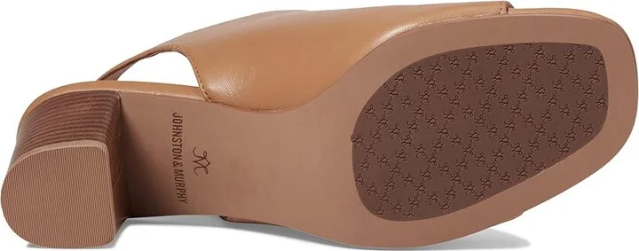 Johnston & Murphy Evelyn Open Toe Bootie Women's Shoes Tan : 9 M, Synthetic - Image 3