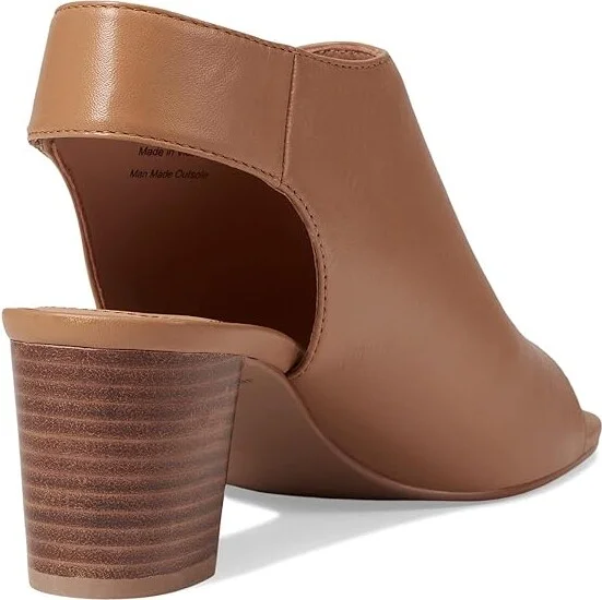 Johnston & Murphy Evelyn Open Toe Bootie Women's Shoes Tan : 9 M, Synthetic - Image 4