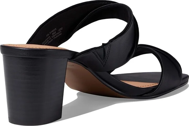 Johnston & Murphy Evelyn Twisted Slide Women's Sandals Black : 8 M, Leather - Image 4