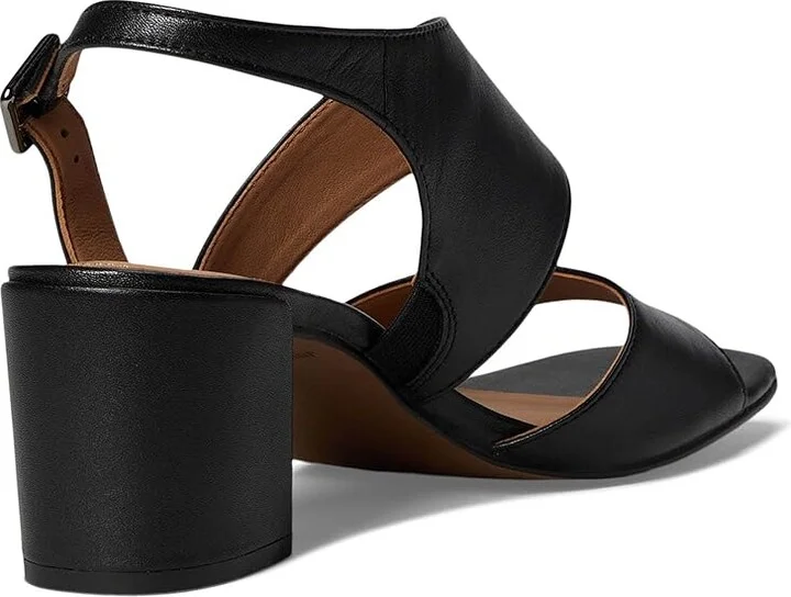 Johnston & Murphy Everly Asymmetrical Sandal Women's Sandals Black : 8 M, Leather/Rubber - Image 4