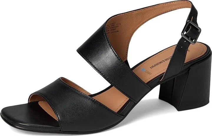 Johnston & Murphy Everly Asymmetrical Sandal Women's Sandals Black : 8 M, Leather/Rubber - Image 5