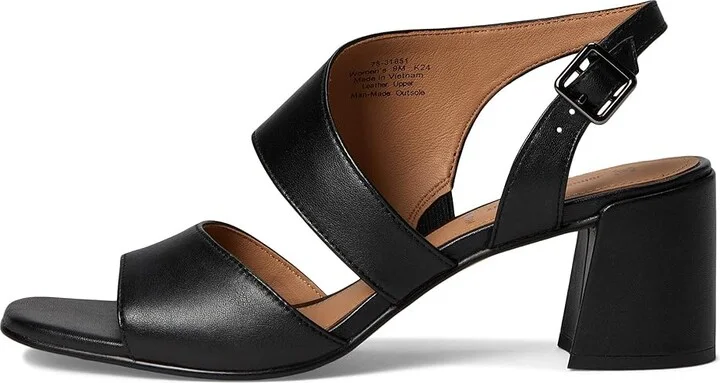 Johnston & Murphy Everly Asymmetrical Sandal Women's Sandals Black : 8 M, Leather/Rubber - Image 6