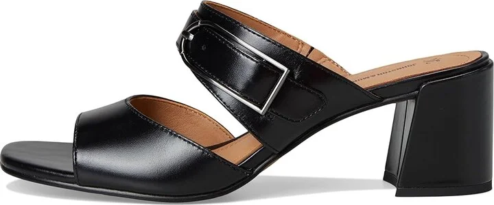 Johnston & Murphy Everly Buckle Slide Women's Sandals Black : 9 M, Leather - Image 6