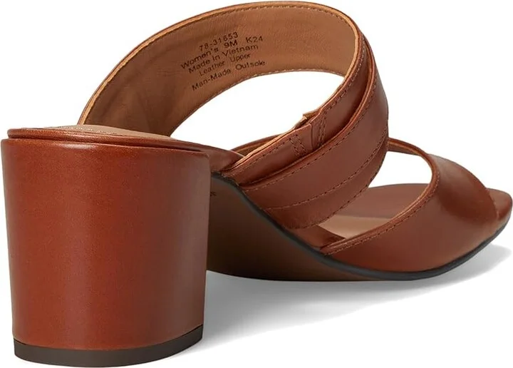 Johnston & Murphy Everly Buckle Slide Women's Sandals Cognac : 7 M, Leather - Image 4
