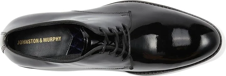 Johnston & Murphy Gavney Plain Toe Men's Shoes Black Patent : 8 M (D), Patent Leather - Image 2