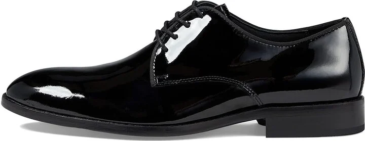 Johnston & Murphy Gavney Plain Toe Men's Shoes Black Patent : 8 M (D), Patent Leather - Image 5