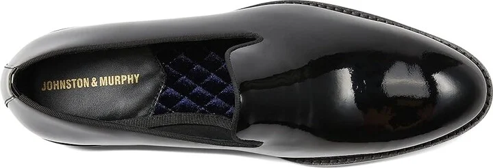 Johnston & Murphy Gavney Slip-On Men's Shoes Black Patent : 8 M (D), Leather - Image 2