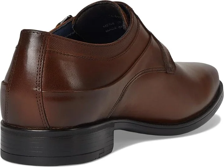 Johnston & Murphy Gibbons Double-Buckle Monk Men's Lace Up Wing Tip Shoes Brown Full Grain : 9.5 M (D), Leather - Image 4