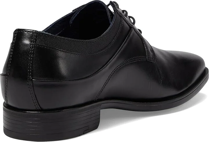 Johnston & Murphy Gibbons Plain Toe Men's Lace Up Wing Tip Shoes Black Full Grain : 8 W (EE), Leather - Image 4