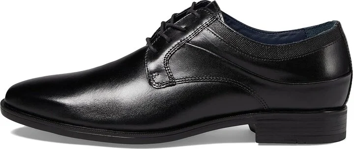 Johnston & Murphy Gibbons Plain Toe Men's Lace Up Wing Tip Shoes Black Full Grain : 8 W (EE), Leather - Image 6