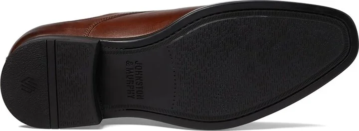Johnston & Murphy Gibbons Plain Toe Men's Lace Up Wing Tip Shoes Mahogany Full Grain : 9 M (D), Leather - Image 3