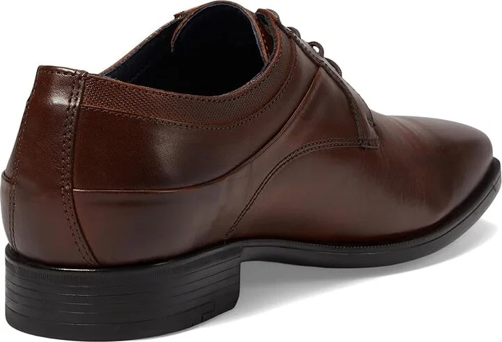 Johnston & Murphy Gibbons Plain Toe Men's Lace Up Wing Tip Shoes Mahogany Full Grain : 9 M (D), Leather - Image 4