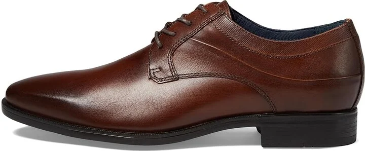 Johnston & Murphy Gibbons Plain Toe Men's Lace Up Wing Tip Shoes Mahogany Full Grain : 9 M (D), Leather - Image 6