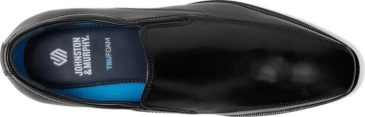 Johnston & Murphy Gibbons Run-Off Men's Lace Up Wing Tip Shoes Black Full Grain : 13 M (D), Leather - Image 2