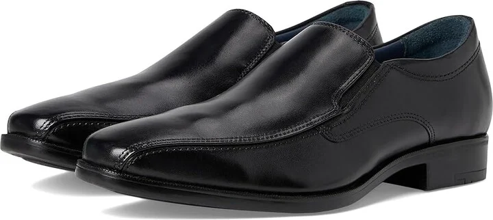 Johnston & Murphy Gibbons Run-Off Men's Lace Up Wing Tip Shoes Black Full Grain : 13 M (D), Leather