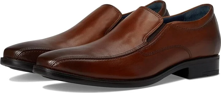 Johnston & Murphy Gibbons Run-Off Men's Lace Up Wing Tip Shoes Brown Full Grain : 13 W (EE), Leather