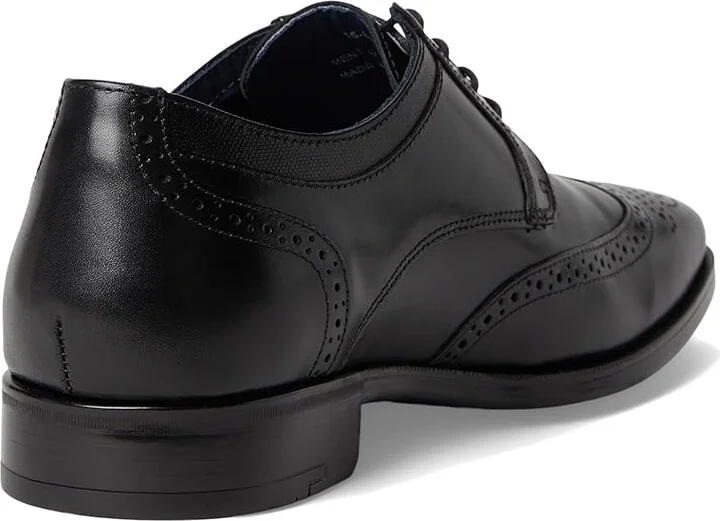 Johnston & Murphy Gibbons Wingtip Men's Lace Up Wing Tip Shoes Black Full Grain : 11.5 M (D), Leather - Image 4