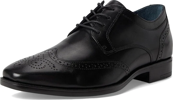 Johnston & Murphy Gibbons Wingtip Men's Lace Up Wing Tip Shoes Black Full Grain : 11.5 M (D), Leather - Image 5
