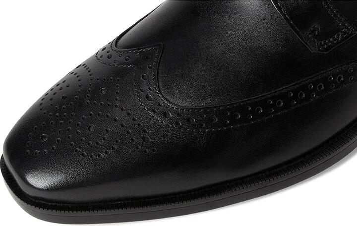 Johnston & Murphy Gibbons Wingtip Men's Lace Up Wing Tip Shoes Black Full Grain : 11.5 M (D), Leather - Image 7