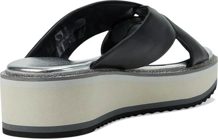 Johnston & Murphy Grace Cross Band Slide Women's Slippers Black : 9 M, Leather - Image 4