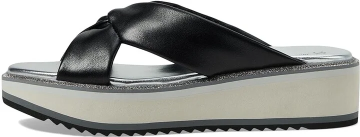 Johnston & Murphy Grace Cross Band Slide Women's Slippers Black : 9 M, Leather - Image 5