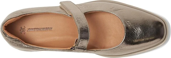 Johnston & Murphy Gracelyn Mary Jane Women's Sandals Gold : 10 M, Leather/Rubber - Image 2