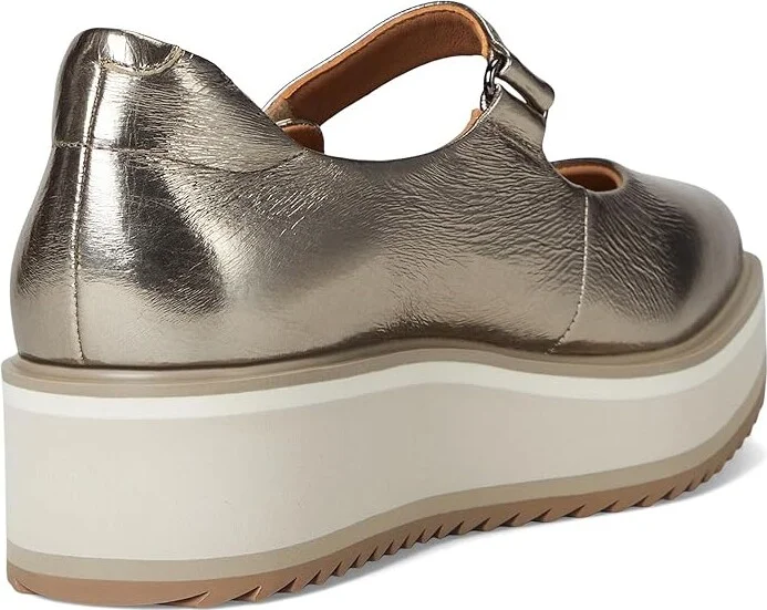 Johnston & Murphy Gracelyn Mary Jane Women's Sandals Gold : 10 M, Leather/Rubber - Image 4