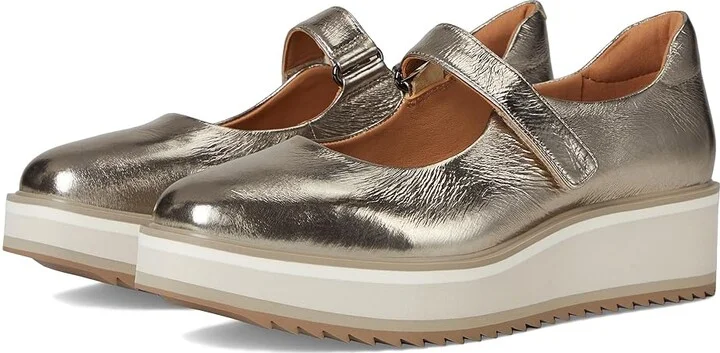 Johnston & Murphy Gracelyn Mary Jane Women's Sandals Gold : 10 M, Leather/Rubber