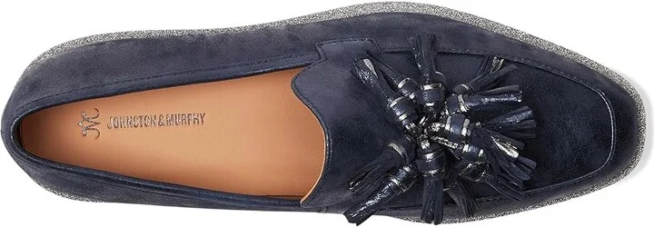 Johnston & Murphy Gracelyn Tassel Loafer Women's Shoes Navy : 9.5 M, EVA/Leather/Rubber - Image 2