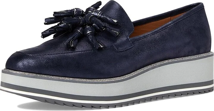 Johnston & Murphy Gracelyn Tassel Loafer Women's Shoes Navy : 9.5 M, EVA/Leather/Rubber - Image 5