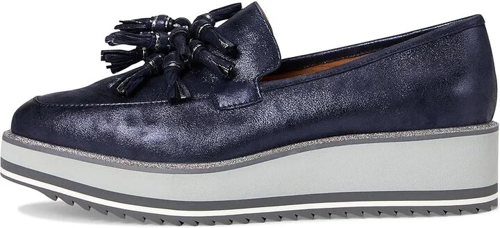 Johnston & Murphy Gracelyn Tassel Loafer Women's Shoes Navy : 9.5 M, EVA/Leather/Rubber - Image 6
