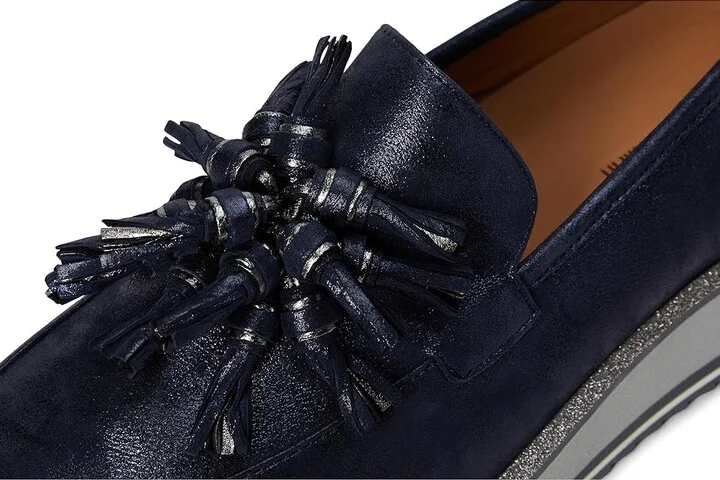Johnston & Murphy Gracelyn Tassel Loafer Women's Shoes Navy : 9.5 M, EVA/Leather/Rubber - Image 7