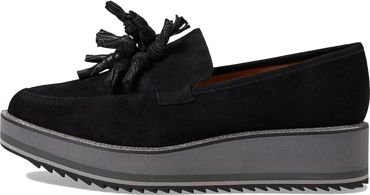 Johnston & Murphy Gracelyn Tassel Women's Shoes Black Suede : 6.5 M - Image 6
