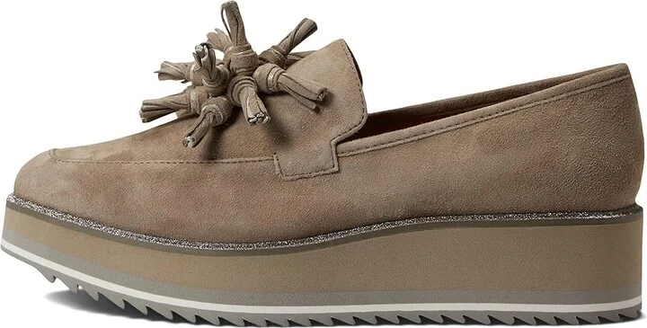 Johnston & Murphy Gracelyn Tassel Women's Shoes Taupe Suede : 6 M - Image 6